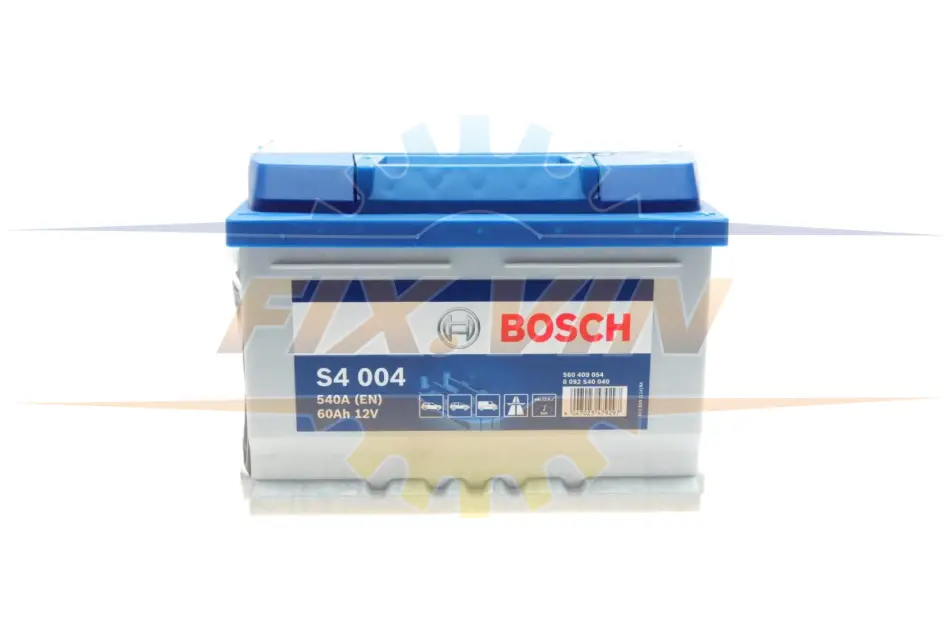 Акумулятор Bosch 12В/60Аг/540А/13,59кг BOSCH 0 092 S40 040 (фото 1)