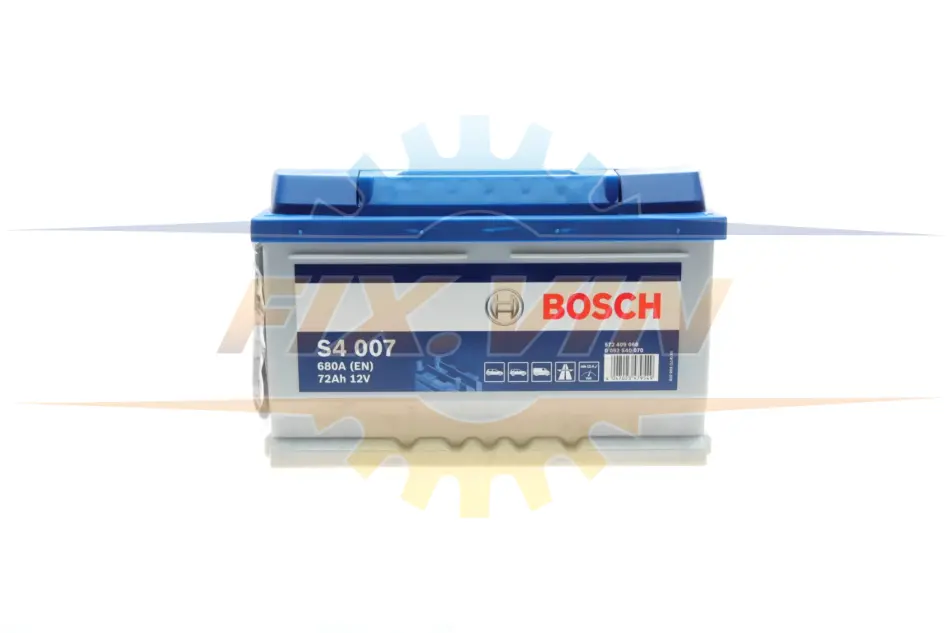 Акумулятор Bosch 12В/72Аг/680А/16,7кг BOSCH 0 092 S40 070 (фото 1)