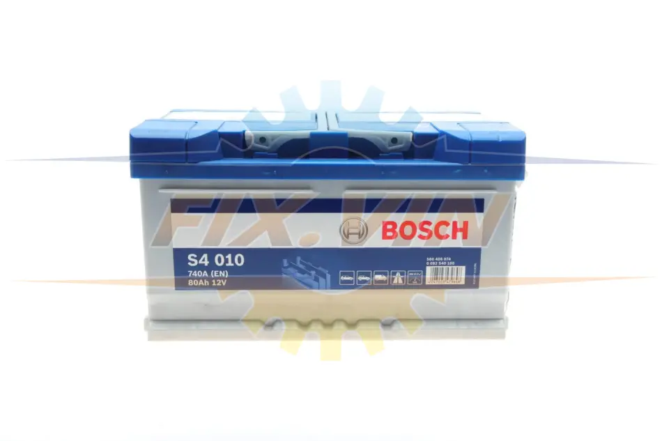 Акумулятор Bosch 12В/80Аг/740А/18,79кг BOSCH 0 092 S40 100 (фото 1)