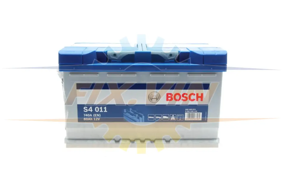 Акумулятор Bosch 12В/80Аг/740А/18,69кг BOSCH 0 092 S40 110 (фото 1)