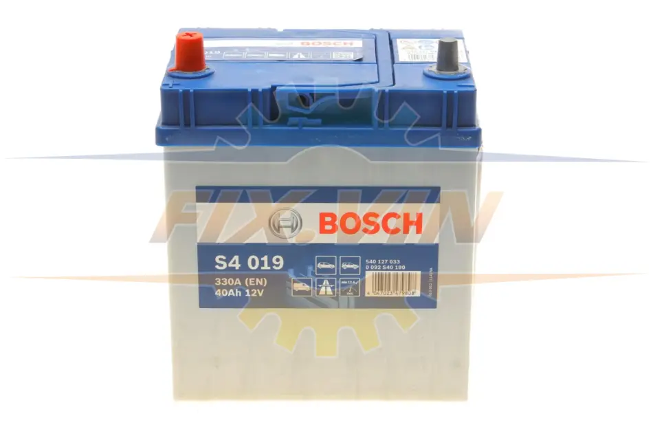 Акумулятор Bosch 12В/40Аг/330А/9,74кг BOSCH 0 092 S40 190 (фото 1)