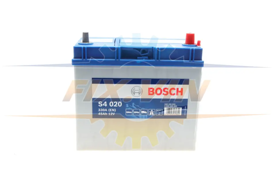 Акумулятор Bosch 12В/45Аг/330А/11,43кг BOSCH 0 092 S40 200 (фото 1)