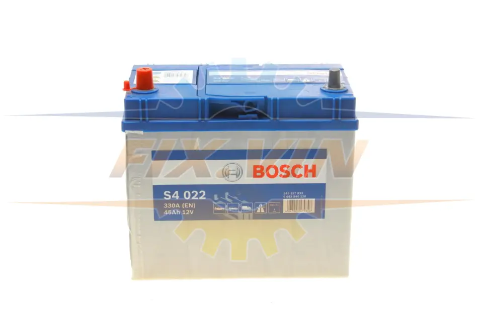 Акумулятор Bosch 12В/45Аг/330А/11,43кг BOSCH 0 092 S40 220 (фото 1)
