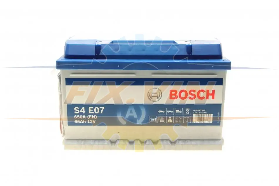 Акумулятор Bosch 12В/65Аг/650А/18,63кг BOSCH 0 092 S4E 070 (фото 1)