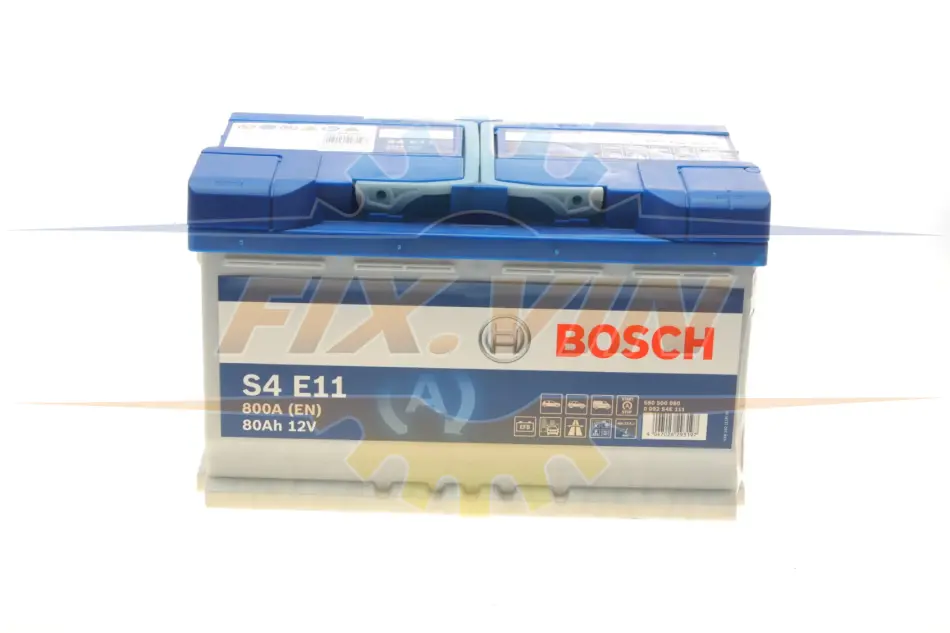 Акумулятор Bosch 12В/80Аг/800А/21,78кг BOSCH 0 092 S4E 111 (фото 1)