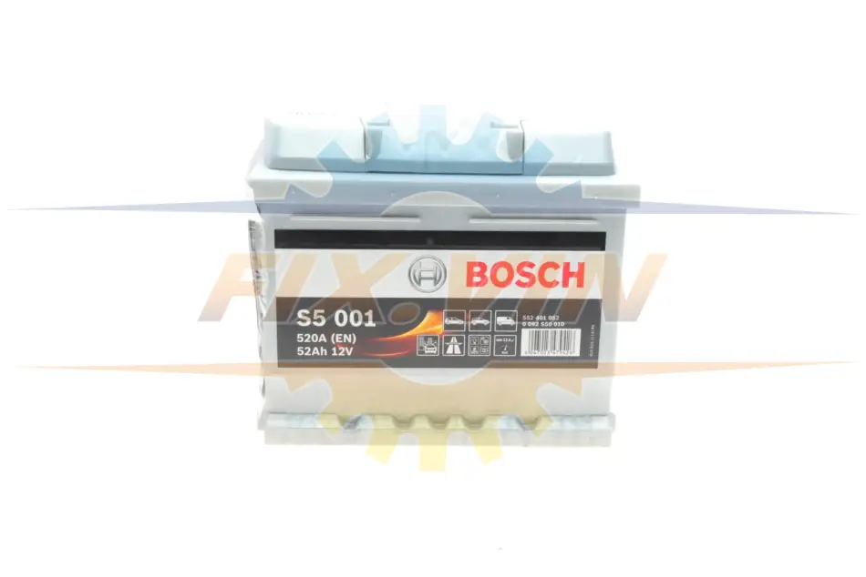 Акумулятор Bosch 12В/52Аг/520А/11,97кг BOSCH 0 092 S50 010 (фото 1)