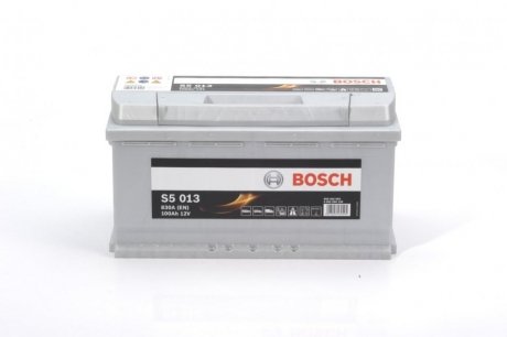 АКБ S5 SILVER 100 А*ч -/+ 830A BOSCH 0 092 S50 130