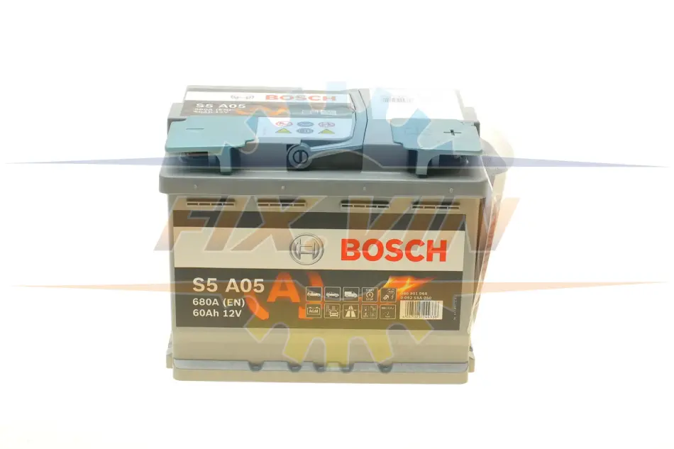 Акумулятор Bosch 12В/60Аг/680А/17,35кг BOSCH 0 092 S5A 050 (фото 1)
