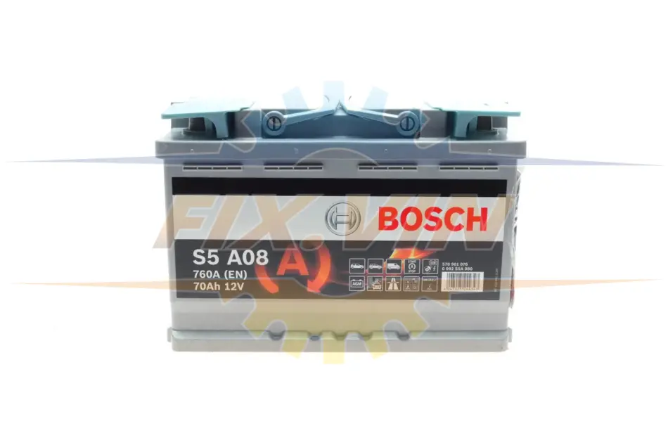Акумулятор Bosch 12В/70Аг/760А/20,09кг BOSCH 0 092 S5A 080 (фото 1)
