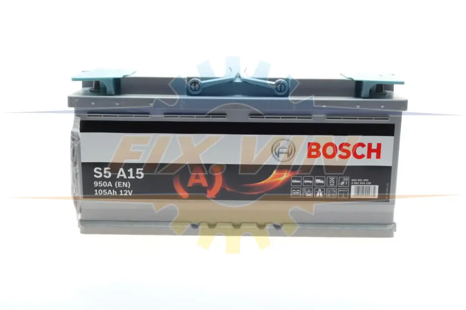 Акумулятор Bosch 12В/105Аг/950А/29,4кг BOSCH 0 092 S5A 150 (фото 1)
