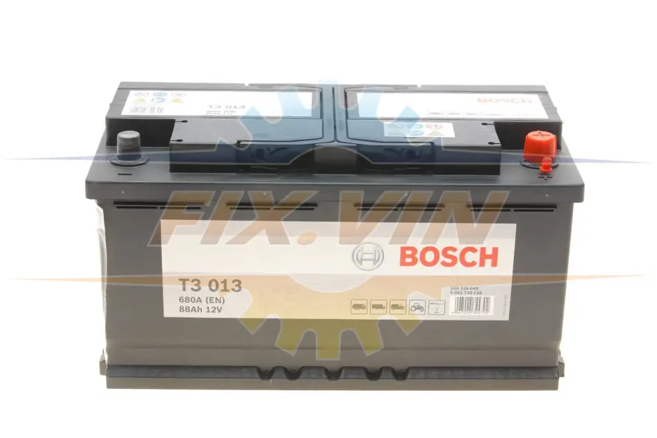 Акумулятор Bosch 12В/88Аг/680А/20,34кг BOSCH 0 092 T30 130 (фото 1)