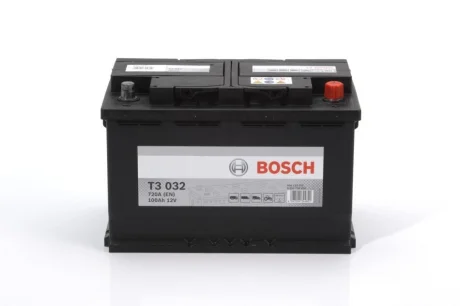 Акумулятор 100Ah-12v (T3032) (315x175x210),R,EN720 Срок гарантии 12 месяцев BOSCH 0092T30320