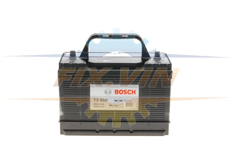 Акумулятор Bosch 12В/105Аг/800А/23,7кг BOSCH 0 092 T30 500 (фото 1)