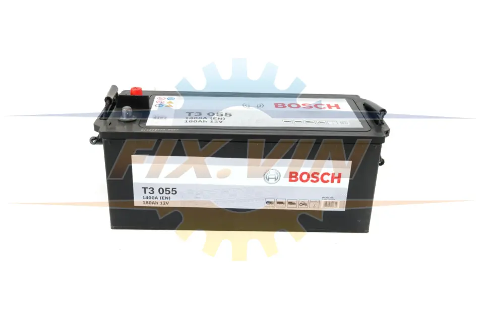 Акумулятор Bosch 12В/180Аг/1400А/46,42кг BOSCH 0 092 T30 550 (фото 1)