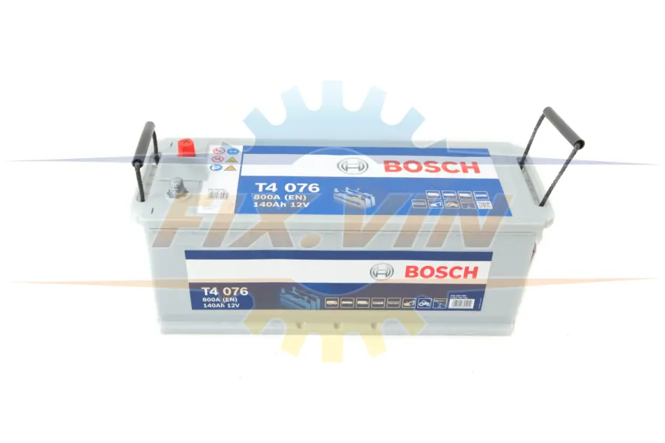 Акумулятор 140Ah-12v (T4076) (513x189x223),полярність зворотна (3),EN800 BOSCH 0 092 T40 760 (фото 1)