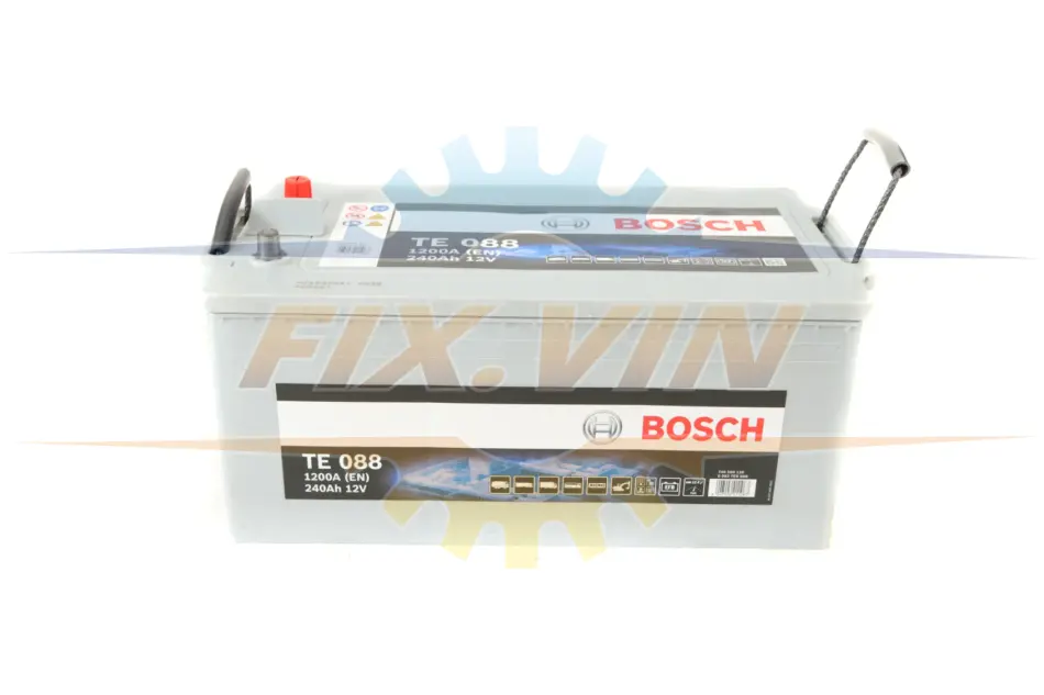 Акумулятор Bosch 12В/240Аг/1200А/59,47кг BOSCH 0 092 TE0 888 (фото 1)