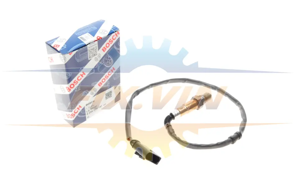 Лямбда-зонд (кількість дротів 5, 710мм) AUDI A1, A3, TT SEAT IBIZA IV SC, LEON, LEON SC, LEON ST SKODA OCTAVIA III, SUPERB III VW GOLF ALLTRACK VII, PASSAT B8, POLO V, TOURAN 1.8/2.0 04.12- BOSCH 0 258 027 197 (фото 1)