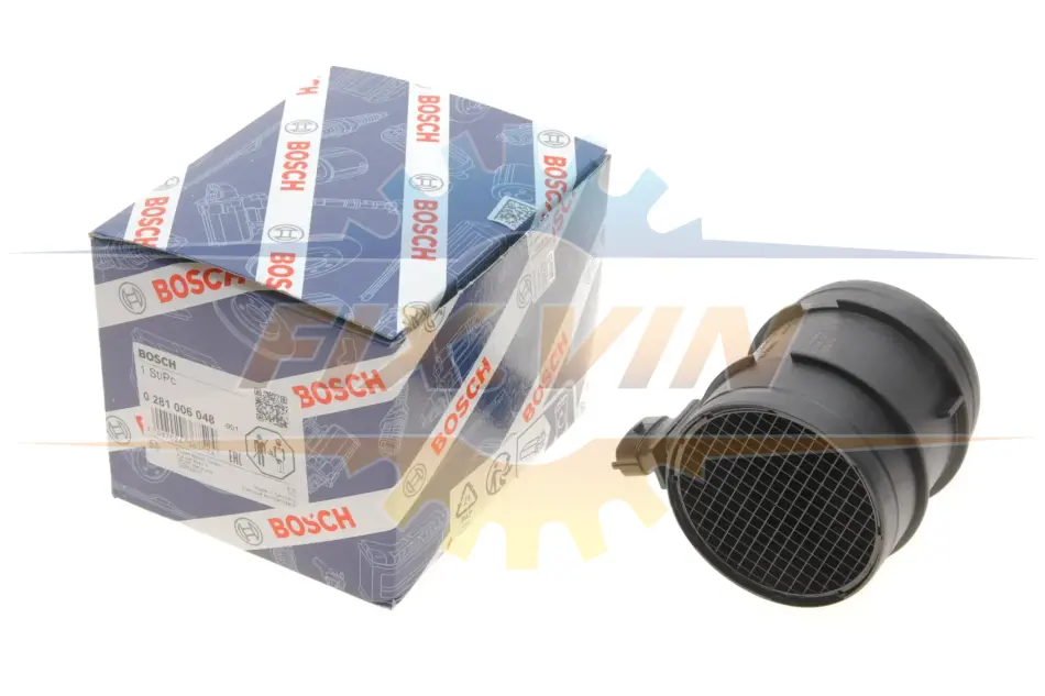 Витратомір повітря ALFA ROMEO/FIAT/IVECO 159/166/Spider/Ducato/Daily \'\'2,3-3,0 \'\'05>> BOSCH 0281006048 (фото 1)