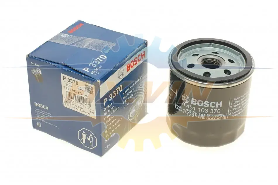Фильтр масляный двигателя OPEL ASTRA G, H, VECTRA C 1.4-2.0 98- (пр-во) BOSCH 0 451 103 370 (фото 1)