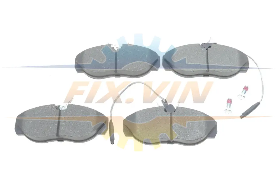 Колодки гальмівні (передні) Citroen Jumper/Fiat Ducato/Peugeot Boxer 94-02 (+датчики) BOSCH 0986424030 (фото 1)