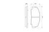 Гальмівні колодки дискові DAIHATSU Rocky/Rugger \'\'F \'\'2.2-2.8 \'\'93-02 BOSCH 0986424297 (фото 5)