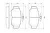 Комплект тормозных колодок BOSCH 0986424368 (фото 5)