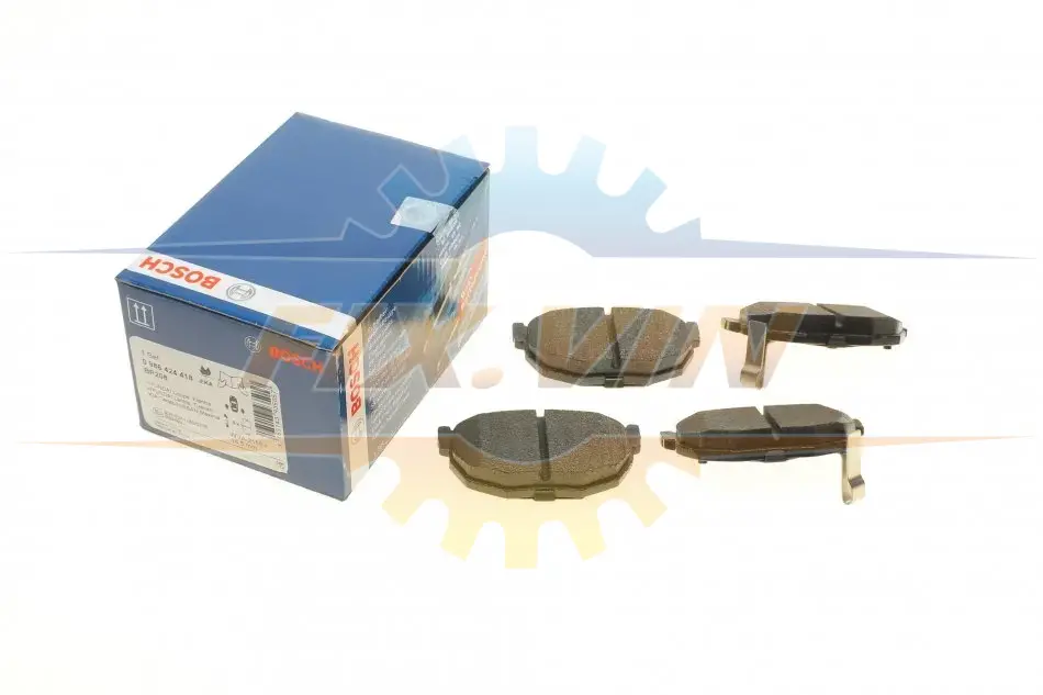Колодки гальмівні дискові BOSCH 0 986 424 418 (фото 1)