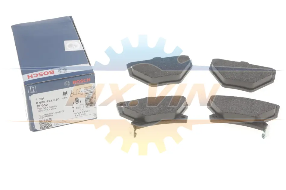 Колодки гальмівні дискові TOYOTA Yaris/Corolla -05 BOSCH 0986424630 (фото 1)