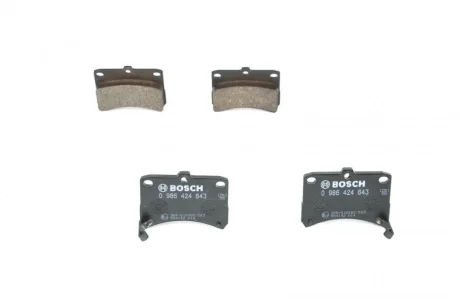 Комплект тормозных колодок BOSCH 0986424643