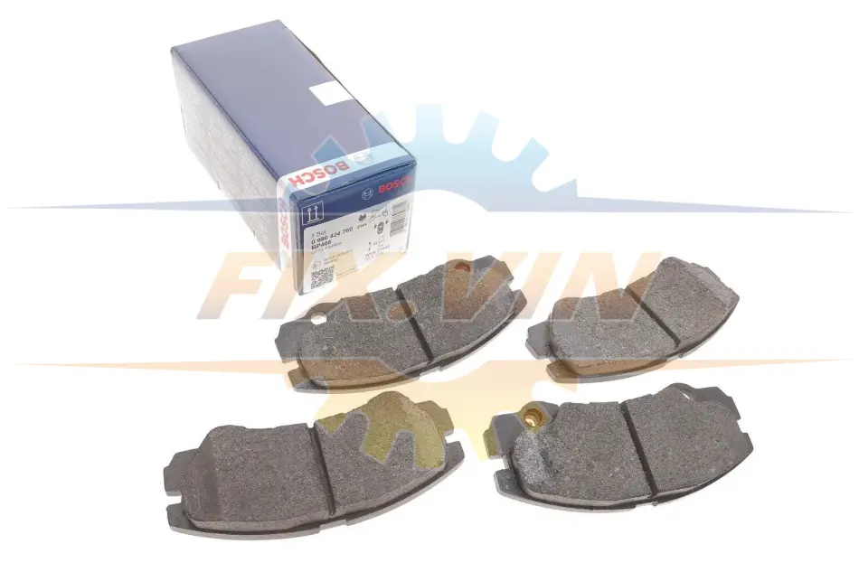 Колодки гальмівні дискові BOSCH 0 986 424 760 (фото 1)