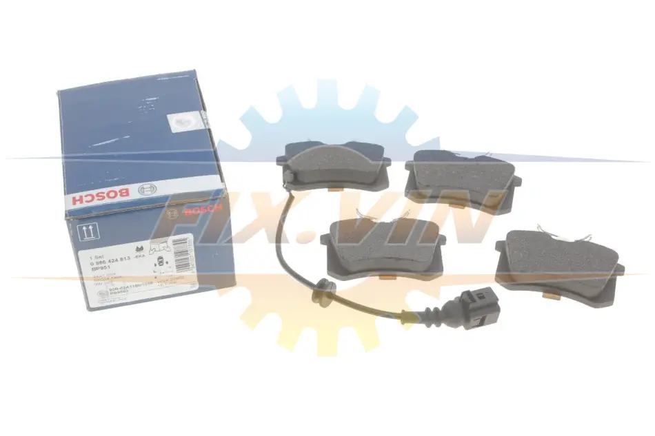Гальмівні колодки дискові SEAT/VW Ibiza/Polo \'\'R \'\'1.2-1.9TDI \'\'>>07 BOSCH 0986424813 (фото 1)