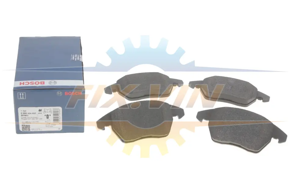 Гальмівні колодки дискові CITROEN C4/PEUGEOT 307 308 -07 BOSCH 0986424825 (фото 1)
