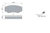 CITROEN гальм. колод. задн. JUMPER 1.9-2.5D,TD 02- BOSCH 0986424876 (фото 4)