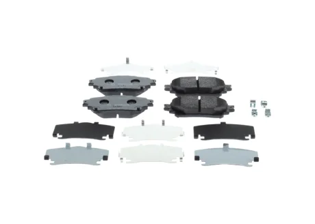 Комплект гальмівних накладок, дискове гальмо BOSCH 0986460043
