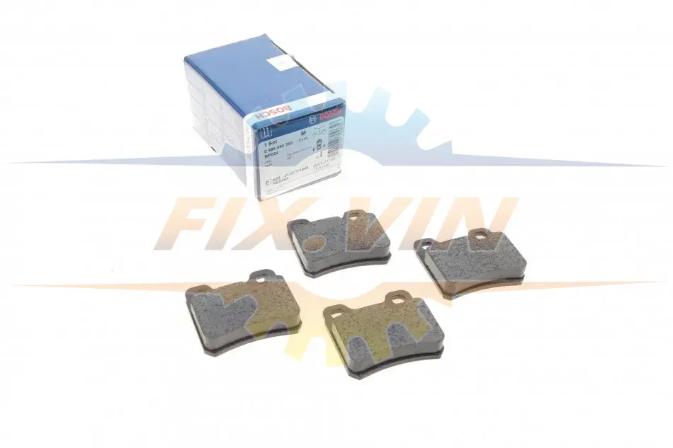 Колодки гальмівні дискові BOSCH 0 986 460 955 (фото 1)