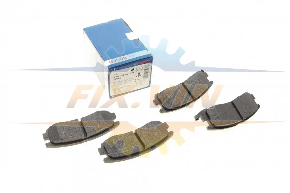 Гальмівні колодки дискові MITSUBISHI Sigma/Space/Galant/Pajero Pinin -03 BOSCH 0 986 461 145 (фото 1)