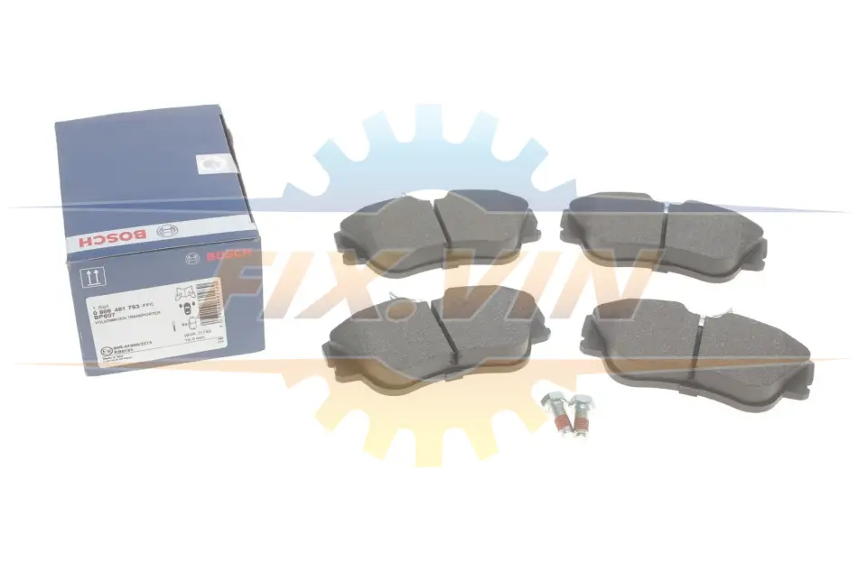Колодки гальмівні дискові VW Transporter \'\'F \'\'>>03 BOSCH 0986461753 (фото 1)