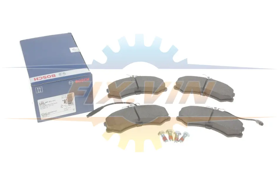 Гальмівні колодки дискові CITROEN C25|FIAT Ducato|PEUGEOT J5 -94 BOSCH 0986467411 (фото 1)