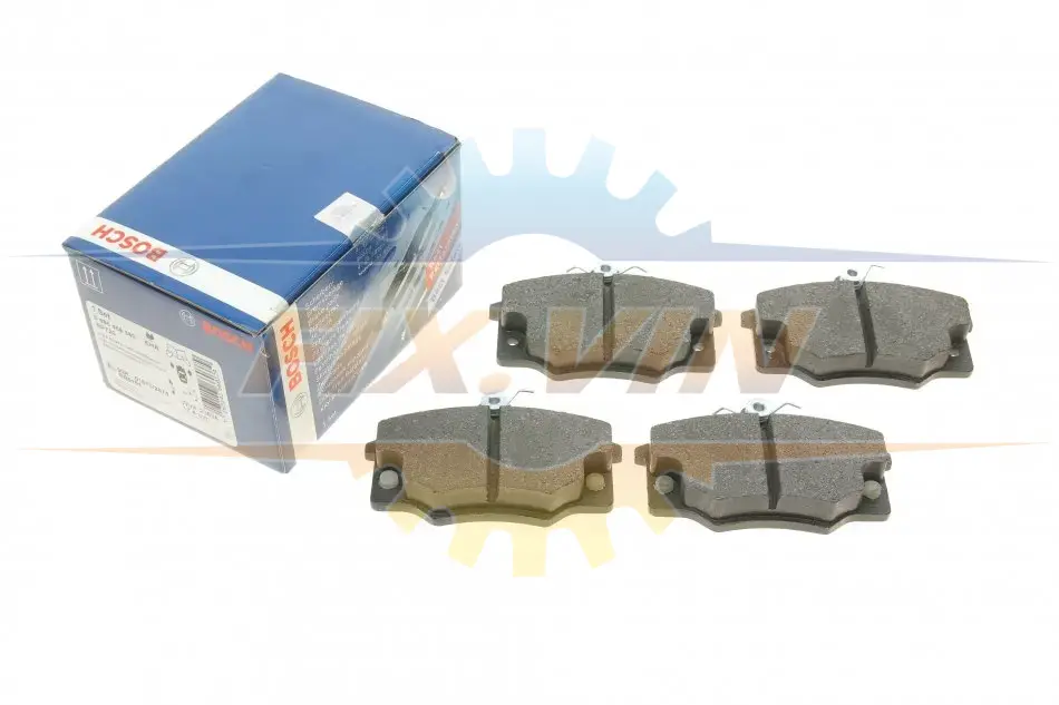 Колодки гальмівні (передні) Renault 12 70-76/Fiat Punto/Panda 93-06 BOSCH 0986468380 (фото 1)