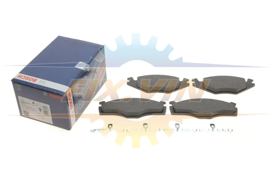 Комплект гальмівних колодок, дискове гальмо BOSCH 0986468871 (фото 1)