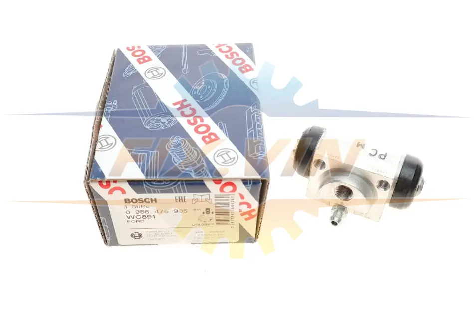Циліндр гальмівний (задній) Ford Fiesta 95-03 (d=19,05mm) BOSCH 0 986 475 905 (фото 1)