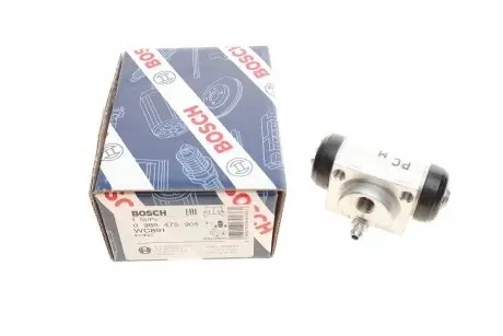 Циліндр гальмівний (задній) Ford Fiesta 95-03 (d=19,05mm) BOSCH 0 986 475 905