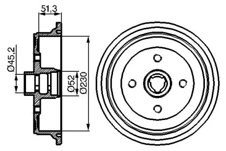 Барабан гальмiвний BOSCH 0986477029