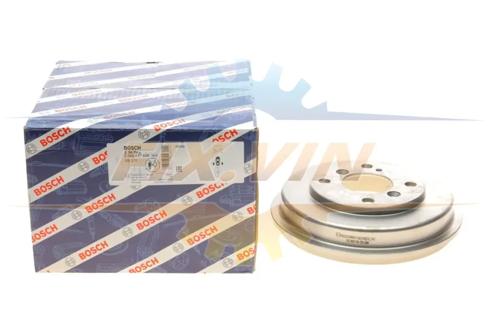 Барабан гальмівний FORD Fiesta \'\'1,2-1,6 \'\'08-12 BOSCH 0986477240 (фото 1)