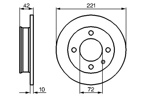 Тормозной диск BOSCH 0986478068 (фото 1)