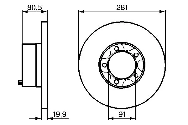 Тормозной диск BOSCH 0986478138 (фото 1)