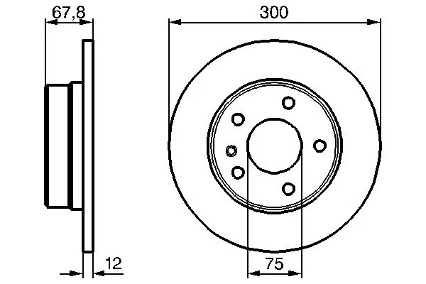 Тормозной диск BOSCH 0986478322 (фото 1)