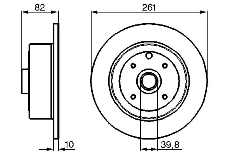 Тормозной диск BOSCH 0986478328