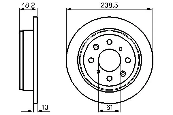 Тормозной диск BOSCH 0986478350 (фото 1)