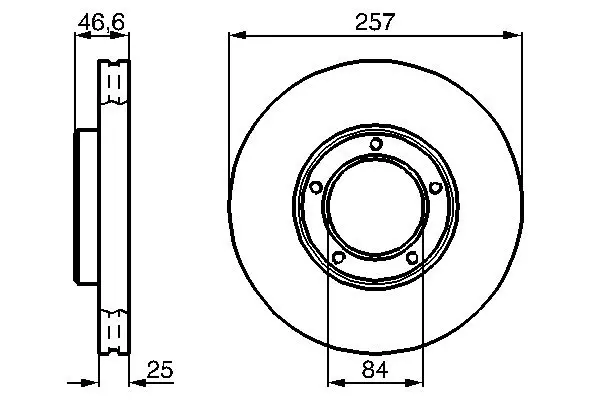 Тормозной диск BOSCH 0986478397 (фото 1)